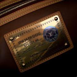 مملوكة مسبقًا حقيبة لويس فيتون سبيدي P9 بانديليير جلد أخضر مونوجرام 40