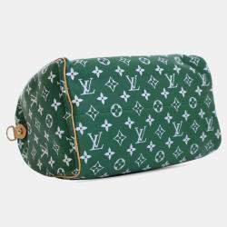 مملوكة مسبقًا حقيبة لويس فيتون سبيدي P9 بانديليير جلد أخضر مونوجرام 40