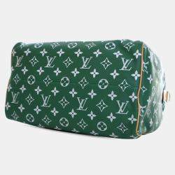 مملوكة �مسبقًا حقيبة لويس فيتون سبيدي P9 بانديليير جلد أخضر مونوجرام 40