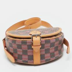 Pre Owned Louis Vuitton Tambourine NM Rose Monogram Pop Print Bag