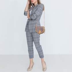 Pre Owned Louis Vuitton Tambourine NM Rose Monogram Pop Print Bag