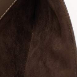 Pre Owned Louis Vuitton Brown Leather Chain Louise MM Bag