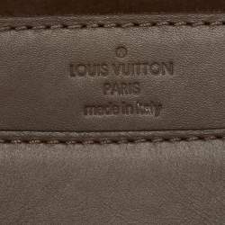 Pre Owned Louis Vuitton Brown Leather Chain Louise MM Bag