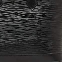 Pre Owned حقيبة لوي فيتون ألما بي إم جلد إيبي أسود