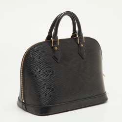 Pre Owned حقيبة لوي فيتون ألما بي إم جلد إيبي أسود