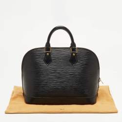 Pre Owned حقيبة لوي فيتون ألما بي إم جلد إيبي أسود