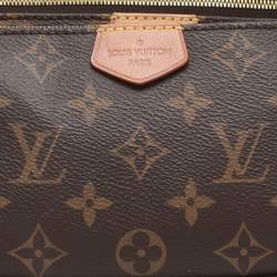 Pre Owned Louis Vuitton Multi Pochette Accessories Brown Monogram Canvas Bag