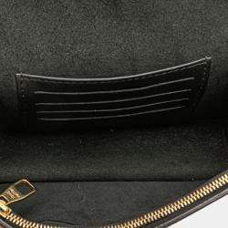 مملوكة مسبقًا محفظة لوي فيتون دوفين بقفل سلسلة بنية مونوغرام معكوسة