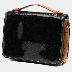 مملوكة مسبقًا حقيبة لوي فيتون ميني بوشيت ميتيس إبي جلد لامع أسود ومونوغرام ريفيرس