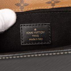 مملوكة مسبقًا حقيبة لوي فيتون ميني بوشيت ميتيس إبي جلد لامع أسود ومونوغرام ريفيرس