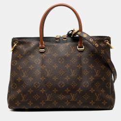 Pre Owned Louis Vuitton Brown Monogram Pallas MM
