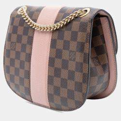 مملوكة مسبقًا Louis Vuitton Brown Damier Ebene Cuir Taurillon Wight