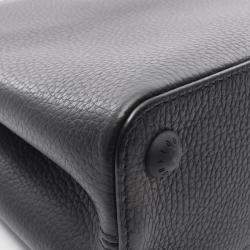 Pre Owned Louis Vuitton Capucines Bb Handbag Taurillon Leather Black