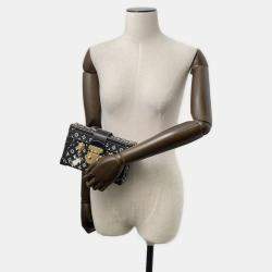 Pre Owned Louis Vuitton Monogram Catgram Petite Malle Shoulder Bag Clutch In Black