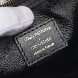 Pre Owned حقيبة لويس فيتون كيبل باندوليار 45 بوسطن قماش مطلي وجلد أسود أحمر