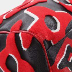 Pre Owned حقيبة لويس فيتون كيبل بان دوليار 45 بوسطن قماش مطلي وجلد أسود أحمر