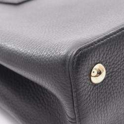 Pre Owned حقيبة لويس فويتون كابوسين PM جلد توريلون أسود