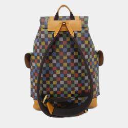 Pre Owned Louis Vuitton Damier Ebene (Lv Birds) Christopher Mm Backpack
