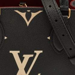 مملوكة مسبقًا Louis Vuitton OnTheGo Pm Black/Beige Empreinte Leather Bag