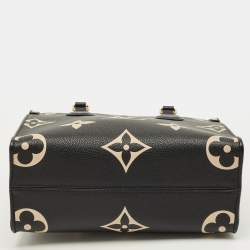 مملوكة مسبقًا Louis Vuitton OnTheGo Pm Black/Beige Empreinte Leather Bag