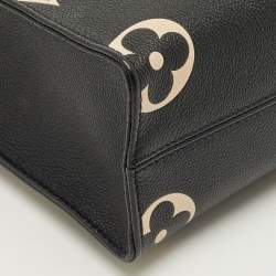 مملوكة مسبقًا Louis Vuitton OnTheGo Pm Black/Beige Empreinte Leather Bag