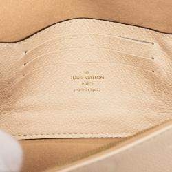 Pre Owned Louis Vuitton Brown Monogram Empreinte Giant Ivy Wallet on Chain