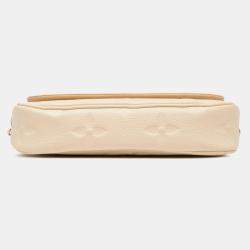 Pre Owned Louis Vuitton Brown Monogram Empreinte Giant Ivy Wallet on Chain