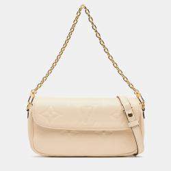 Pre Owned Louis Vuitton Brown Monogram Empreinte Giant Ivy Wallet on Chain