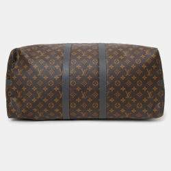 مملوكة مسبقًا Louis Vuitton 2018 Limited Edition Monogram Taiga Outdoor Keepall Bandouliere 55 with Strap