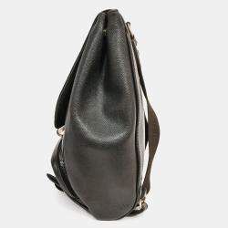 مملوكة مسبقًا حقيبة ظهر لوي فيتون تايغا كاسيار جلد أسود 2000