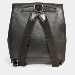 مملوكة مسبقًا حقيبة ظهر لوي فيتون تايغا كاسيار جلد أسود 2000