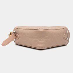 Pre Owned Louis Vuitton Pink Monogram Embossed Lambskin Fall In Love Sac Coeur