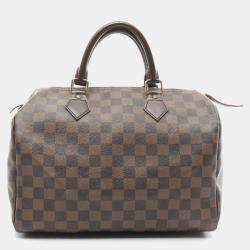 مملوكة مسبقًا Louis Vuitton Speedy 30 Brown Damier Ebene Canvas Shoulder Bag