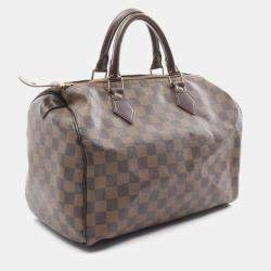 مملوكة مسبقًا Louis Vuitton Speedy 30 Brown Damier Ebene Canvas Shoulder Bag