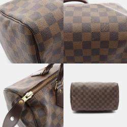 مملوكة مسبقًا Louis Vuitton Speedy 30 Brown Damier Ebene Canvas Shoulder Bag