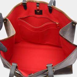 Pre Owned حقيبة كتف لوي فيتون أون ذا غو جي إم قماش جاينت مونوغرام بني ريفيرس