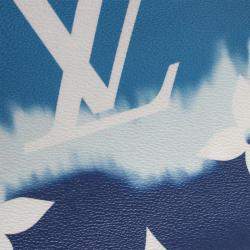 Pre Owned Louis Vuitton LV Escale On The Go GM Blue Monogram Giant Canvas Shoulder Bag