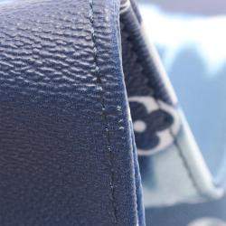 Pre Owned Louis Vuitton LV Escale On The Go GM Blue Monogram Giant Canvas Shoulder Bag