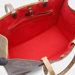 Pre Owned حقيبة لوي فيتون أون ذا غو قماش مونوغرامي عملاق بني مقلوب GM