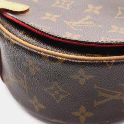 Pre Owned Louis Vuitton Tambourine Brown Monogram Canvas Shoulder Bag
