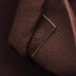 Pre Owned حقيبة لويس فويتون بروكلين ميديوم دامير إبيني قماش مطلي بالجلد حقيبة كتف