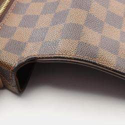 Pre Owned حقيبة لويس فويتون بروكلين ميديوم دامير إبيني قماش مطلي بالجلد حقيبة كتف