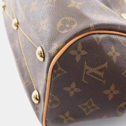 Pre Owned حقيبة كتف لوي فيتون تيفولي بني كانفاس مونوغرام PM