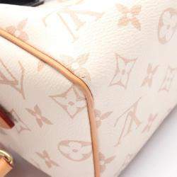 مملوكة مسبقًا Louis Vuitton Speedy Bandouliere 20 Dune Beige Monogram Canvas Crossbody Bag