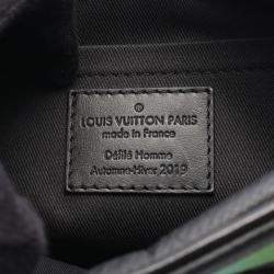 مملوكة مسبقًا Louis Vuitton Mini Soft Trunk Noir Taiga Rainbow Leather Crossbody Bag