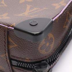 مملوكة مسبقًا Louis Vuitton Handle Soft Trunk Monogram Macassar Canvas Crossbody Bag