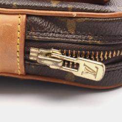 مملوكة مسبقًا حقيبة لوي فيتون مارلي بندوليير قماش مونوغرام بني شولدر