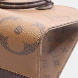 مملوكة مسبقًا حقيبة توت لوي فيتون أون ذا جو MM قماش مونوغرام جاينت ريفيرس بني