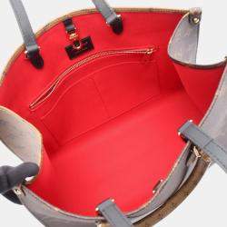 مملوكة مسبقًا حقيبة توت لوي فيتون أون ذا جو MM قماش مونوغرام جاينت ريفيرس بني