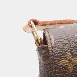 Pre Owned Louis Vuitton Musette Tango Long Strap Brown Monogram Canvas Shoulder Bag